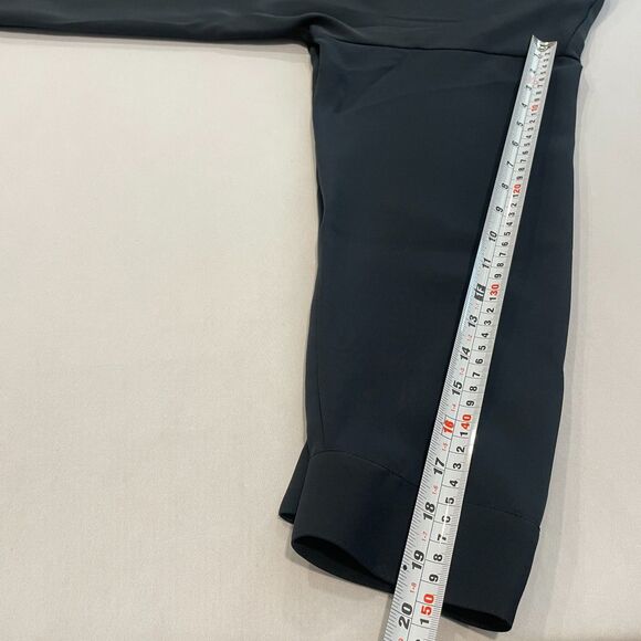 ~ J.Jill 2x Wearever Dress Black Vneck Tunic Above Knee Long Sleeve Pleated Slit - Picture 10 of 14